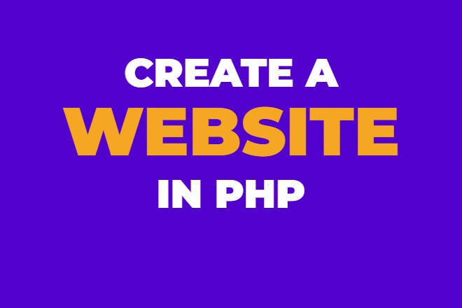 create a website in php