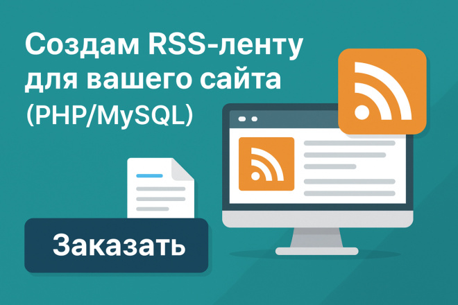 Создам RSS-ленту для вашего сайта PHP MySQL