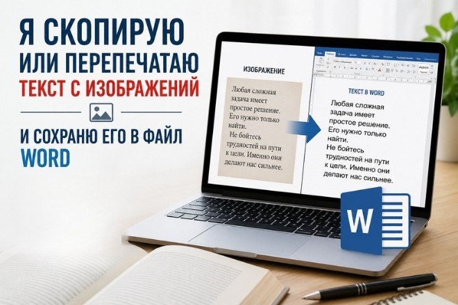 Сделать перенос текста с картинок в файл Word